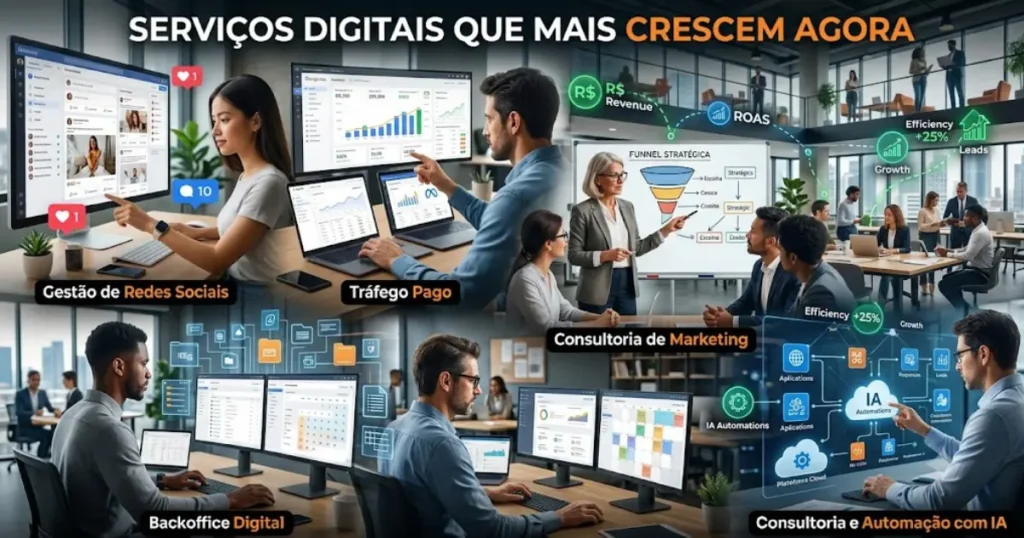Serviços Digitais em Alta: as Profissões Mais Procuradas por Quem Quer Empreender em 2026 2 serviços online