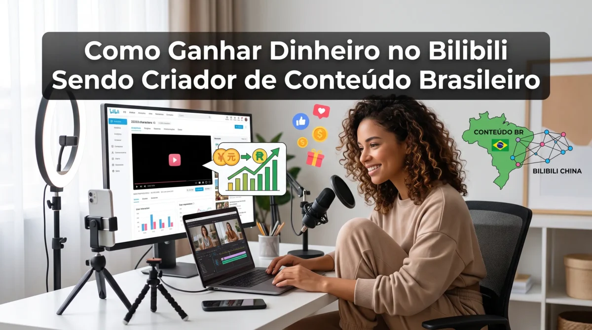 Como Ganhar Dinheiro no Bilibili Sendo Criador de Conteúdo Brasileiro