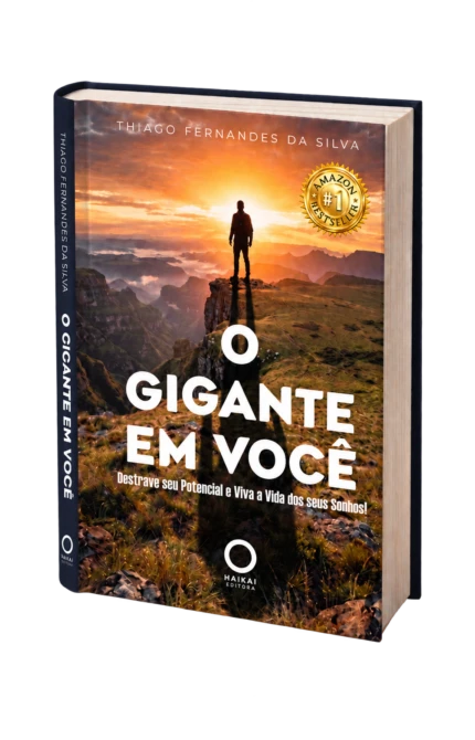 Livro 1 Livro O Gigante em Você, de Thiago Fernandes da Silva, com selo de best-seller número 1 da Amazon